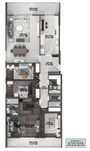 ПРОЕКТ СЕМЕЙНОЙ КОНЦЕПЦИИ В КЮЧЮКЧЕКМЕДЖЕ/СТАМБУЛ