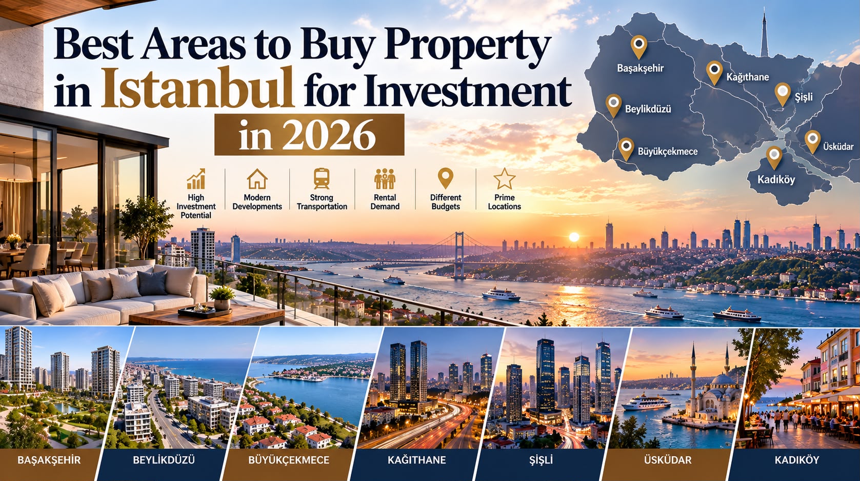 Best Areas to Buy Property in Istanbul for Investment in 2026