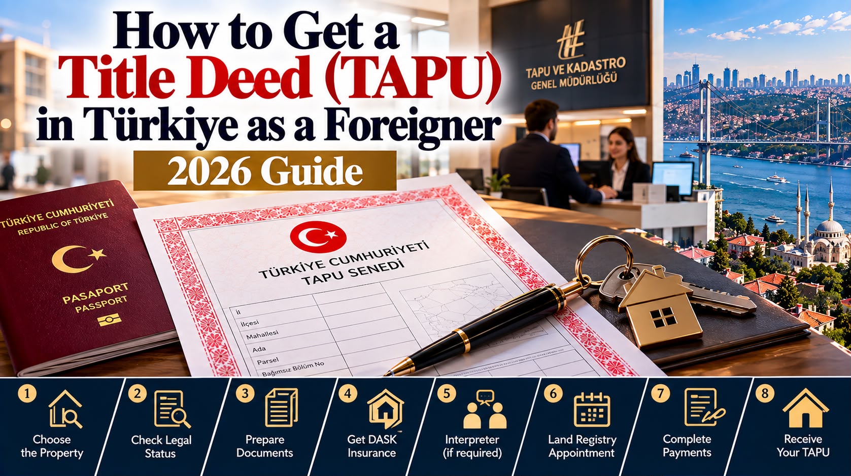 How to Get a Title Deed (TAPU) in Türkiye as a Foreigner: 2026 Guide